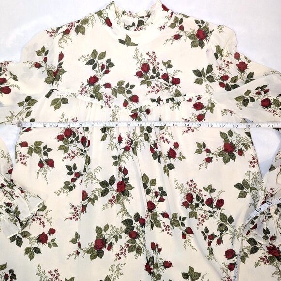 NWT Reformation | Jourdan Dress in Regency Floral Red & Green | Size Small - Picture 12 of 16